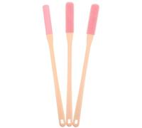 BAZEITFLOW Lot de 3 Brosses Souples pour Pieds et Espaces Entre Orteils, Caoutchouc Doux, Taille Compacte, Brosse Anti-Démangeaisons, Soin des Pieds Seniors et Voyage, Nettoyage Profond et