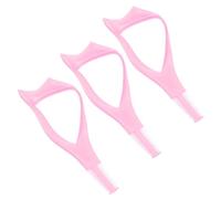 BAZEITFLOW Lot De 3 Cartes De Cils Outil Auxiliaire Pour Extensions De Cils Carte Eye-Liner Aide Tridimensionnelle Rose