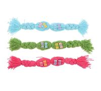 BAZEITFLOW Lot de 3 Perruques Tressées pour Animaux de Compagnie Chat et Chien Accessoires Cosplay Colorés Bandeaux Doux pour Toilettage et Déguisement Festif Taille Unique pour Petits