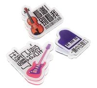 BAZEITFLOW Lot de 3 Pinces à Partitions en Métal pour Piano, Guitare et Violon, Porte-page de Lecture de Note de Musique, Clips Pratiques pour Pupitre D’instruments, Accessoires