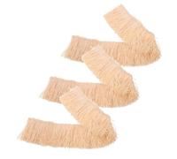 BAZEITFLOW Lot de 3 Rouleaux de Chaume Artificiel Réaliste 5X30 CM Fausse Toiture en Chaume Miniature Résistante aux Intempéries pour Décoration de Maisons Miniatures et Loisirs Créatifs