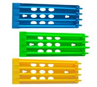 BAZEITFLOW Lot de 3 Supports à Bagues pour Pattes de Pigeon en Plastique Solide Porte-Bagues Colorés Suspendus pour Organisation D’Anneaux de Pied Accessoires pour Pigeons Voyageurs et