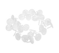 BAZEITFLOW Lot de 30 Cache-Prises de Sécurité pour Prises Électriques de Norme Européenne Tête Ronde Épaisse en Plastique Ivoire Protection Garçon et Filles Renforcée les Chocs et Débris