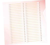 BAZEITFLOW Lot de 300 Bâtonnets de Coton à Double Tête en Coton Beige, Nettoyants et Portables, Maquillage et L'utilisation à Domicile Voyage
