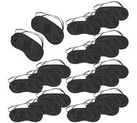 BAZEITFLOW Lot de 35 Masques de Sommeil Jetables Noirs Masque Yeux Occultant Taille Unique Léger et Portable pour Voyage Sieste et Protection Oculaire en Hôtel