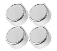 BAZEITFLOW Lot de 4 Boutons de Minuterie de Remplacement en Matériau Résistant pour Friteuse à Air Chaud, Bouton D'arbre Type d Compatible Four et Micro-ondes, Interrupteur de