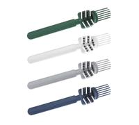 BAZEITFLOW Lot De 4 Brosses De Nettoyage Petites Outils Épilatoires Pour Peignes Airbag Portables Usage Domestique Voyage Couleurs Variées Bleu Vert Gris Blanc