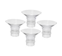 BAZEITFLOW Lot de 4 Inserts en Silicone Souple pour Tire-lait Portable, Embouts de Bride 19 Mm, Accessoires D’allaitement Sécurisés et Lavables, Compatibles Pompe Électrique, Usage Bébé