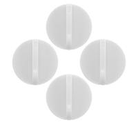 BAZEITFLOW Lot De 4 Interrupteurs De Thermostat pour Congélateur Et Réfrigérateur Bouton De Commande De Température Interrupteur De Température en Abs Blanc