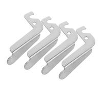 BAZEITFLOW Lot de 4 Poignées de Porte en Acier Inoxydable pour Chaudière Domestique - Poignées Antidérapantes Résistantes à Haute Température - Accessoires de Remplacement pour Chauffage au