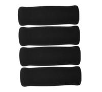BAZEITFLOW Lot De 4 Poignées En Mousse Antidérapantes Pour Canne De Marche, Remplacement Confort Souple, Revêtement Noir, Accessoires Pour Canne Déambulateur, Usage Quotidien Santé Et Mobilité