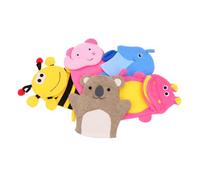 BAZEITFLOW Lot De 5 Brosses De Bain Pour Bébé à Double Usage, Taille Moyenne, En Tissu Écologique Doux, Pour Garçon Et Filles, Exfoliant Corporel Dessin Animé, Utilisation Maison Et Voyage