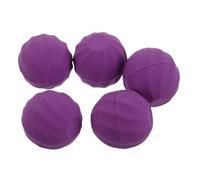 BAZEITFLOW Lot de 5 Étuis Sphériques à Rouge à Lèvres Violets 5 Ml Réutilisables Mini Tubes de Gloss à Lèvres Portables pour Maquillage et Soin
