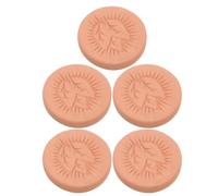 BAZEITFLOW Lot De 5 Humidificateurs À Cigares En Argile Et Pierre Réutilisables En Terre Cuite Pour Sucrer Et Contrôler L'Humidité Humidificateur Rond En Céramique Pour Cigares