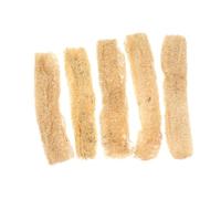 BAZEITFLOW Lot De 5 Jouets à Mâcher en Luffa Naturel Exfoliant 13-22 Cm pour Petits Animaux Hamsters Soins Dentaires Et Activités De Toilettage