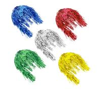 BAZEITFLOW Lot de 5 Perruques Colorées Pailletées pour Cosplay et Soirées Déguisées, Légères et Réutilisables, Tailles Universelles, pour Fêtes, Bals Masqués et Festivals
