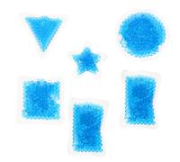 BAZEITFLOW Lot de 6 Paquet de Glace Portables Chaud/froid en Gel Réutilisable Bleu, Packs Compresse Froide et Chaude Polyvalents pour Soulagement Blessures, Sport et Soins Familiaux