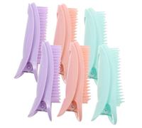 BAZEITFLOW Lot de 6 Pinces à Cheveux Volumisantes Petites, sans Traces, pour Donner du Volume aux Racines, Femmes Cheveux Secs et Mouillés, Accessoires Coiffure pour Usage Quotidien
