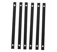 BAZEITFLOW Lot de 6 Sangles à Œillets pour Arbres, Fixation et Soutien pour Jeunes Plants, Bande Tuteur Résistante, Matériau Solide et Anti-Rouille, pour Jardin et Extérieur, Protection Vent