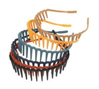 BAZEITFLOW Lot de 6 Serrage-têtes Plastique Larges Dents, Multicolores, Taille, Décorations Cheveux Filles, Usage Quotidien et Fêtes