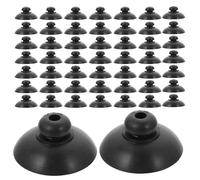BAZEITFLOW Lot de 60 Ventouses Noires en Caoutchouc 25 CM pour Pompe à Air d'Aquarium Fixation Puissante et Stable pour Pompe à Oxygène Adaptées aux Surfaces Lisses en Verre ou Acrylique