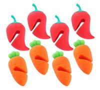 BAZEITFLOW Lot de 8 Bouchons Anti-déversement en Silicone Colorés, Élévateurs Pratiques pour Casseroles, Accessoires la Cuisine pour Cuisson sans Débordement, Adaptés Usage Domestique