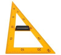 BAZEITFLOW Lot de Règles Triangulaires Magnétiques et Leçons de Géométrie pour Enseignement en n Plastique Jaune avec Poignée Amovible, Outil Pédagogique Polyvalent
