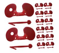 BAZEITFLOW Lunettes Anti-picage Poulet 100x Protection Yeux Volailles Élevage Rouge Plastique Ferme Prévient Combats Morsures Couleur Aléatoire