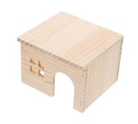 BAZEITFLOW Maison pour Hamster Multifonction avec Plateforme de Nourrissage et Abri Sécurisé Tunnel Exploration et Couchage Naturel pour Petits Animaux