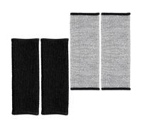 BAZEITFLOW Manchons Anti-Perforation pour Avant-Bras 20 CM Lot de 2 Paires Protections Résistantes aux Coupures et Épines Manchons de Sécurité Polyvalents pour Jardinage Soudage Cuisine