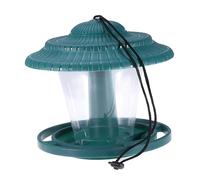BAZEITFLOW Mangeoire Suspendue pour Oiseaux Protecteur Durable Abreuvoir Extérieur pour Jardin et Balcon Décoration Extérieure Verte