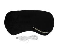 BAZEITFLOW Masque Chauffant pour Yeux USB avec Compresses Thermiques Contour des Yeux Masque de Sommeil Occultant et Réutilisable pour Fatigue et Poches à Domicile