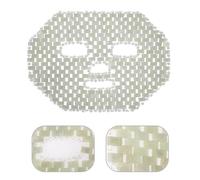 BAZEITFLOW Masque de Jade Rafraîchissant Visage Yeux Grosse Taille en Jade Naturel Vert Clair Soin Apaisant Spa Détente à Domicile