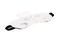 BAZEITFLOW Masque de Sommeil Peluche Doux et Refroidissant Cache Yeux Poids Bloque la Lumière pour Sommeil Réparateur Maison Voyage