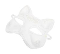 BAZEITFLOW Masque Papier à Peindre Chat DIY Accessoire Cosplay Léger et Confortable pour Fête Carnaval Mascarade Création Personnalisée et Réutilisable