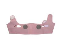 BAZEITFLOW Masque Visage V Forme Magenta Ceinture Lifting Réutilisable pour Éliminer Double Menton Gaine Visage Raffermissante sans Pression Remodelage Contour Facial Confortable