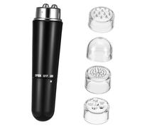 BAZEITFLOW Massager Visage et Cou Électrique avec Placage Noir Appareil de Soin et Raffermissement Peau pour Nettoyage Profond et Éclat Naturel