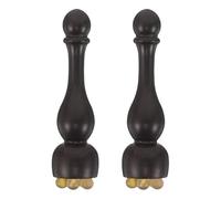 BAZEITFLOW Masseur de Soin du Visage en Bois de Santal 2pcs Forme Petite Lotus, Effet Réparateur et Massage Précis des Yeux pour Soins Quotidiens à Domicile