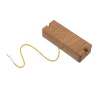 BAZEITFLOW Micro Humbucker Double Bobinage pour Guitare Électrique 5 Cordes Micro Chevalet Fermé Marron Accessoire pour Basse Électrique Captation Haute Fidélité des Interférences