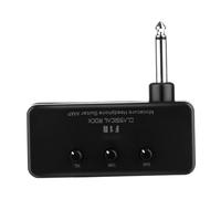 BAZEITFLOW Mini Amplificateur de Guitare Électrique Portable Aluminium et Abs Amplificateur Casque Compact Alimenté par Piles AAA Mini Ampli de Poche pour Guitare Électrique et Basse