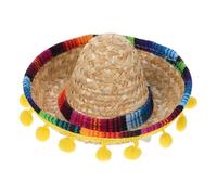 BAZEITFLOW Mini Chapeau Mexicain avec Clips Cheveux pour Femmes et Animaux pour et Costumes Mexicains Ajusté pour Chiens et Chats pour Célébrations Festives