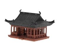 BAZEITFLOW Mini Pavillon Zen Chinois Miniature Décoration de Jardin Zen pour Bureau Salon Micro Paysage Bonsaï Japonais