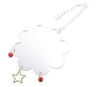 BAZEITFLOW Miroir Suspendu pour Oiseaux avec Cloche Accessoire De Cage pour Perruches Et Perroquets Jouet Miroir Amusant pour Oiseaux Décoration De Cage Colorée