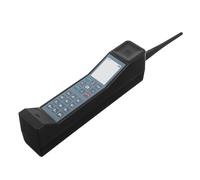 BAZEITFLOW Modèle de Téléphone Portable Rétro en Plastique Noir, Accessoire Vintage Décoratif et Accessoire de Photographie pour Salon et Créateurs de Contenu