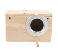 BAZEITFLOW Nichoir Perroquet Bois pour Petits Oiseaux Nid Élevage et Confortable Maison Extérieure pour Perruches Moineaux et Petits Perroquets Décoration Jardin et Reproduction Saine