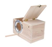 BAZEITFLOW Nichoir Perruche avec Fenêtre Transparente Boîte pour Oiseaux Petits et Moyens Nid Dobservation Vent et Prédateurs pour Perruches et Oiseaux Chanteurs