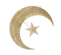 BAZEITFLOW Ornement Étoile Lune Doré Décorations Noël Intérieur Suspendu pour Sapin Fête