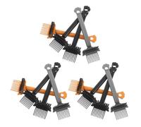 BAZEITFLOW Outil de Nettoyage pour Peigne à Cheveux, Lot de 12 Pièces Multi-couleurs, Mini Râteau Nettoyeur Portable pour Éliminer Poils, Poussière et Saletés à Domicile et Salon
