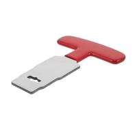 BAZEITFLOW Outil de Retrait de Bouchon de Piscine Métal avec Poignée Ergonomique pour Déblocage Rapide et Remplacement Facile Compatible Orifices et Drainages Carrés