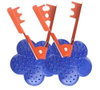 BAZEITFLOW Outil Manuel pour Tige de Rose Lot 4 Pièces en Plastique et Fer Perforation de Rose, Décapant D’épines pour Fleuristes et Jardinage Sécurisé